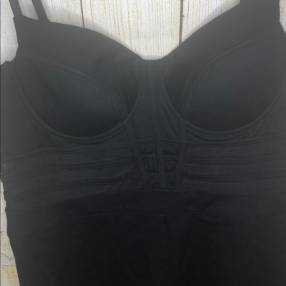Guess Birdie Mesh Panel Bustier Romper - Picture 4 of 8